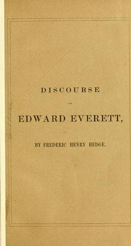 Discourse on Edward Everett