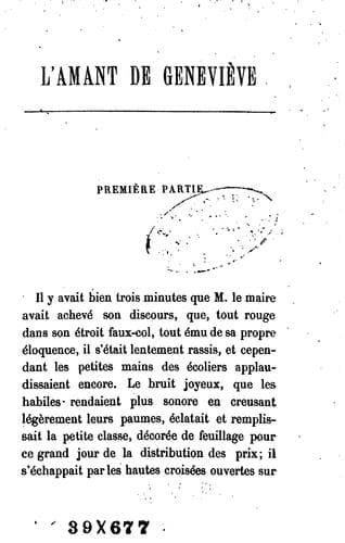 L'amant de Geneviève