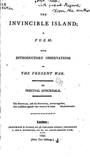 The Invincible Island: A Poem ; with Introductory Observations on the ..
