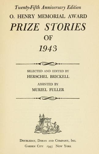 O. Henry memorial award prize stories of 1943