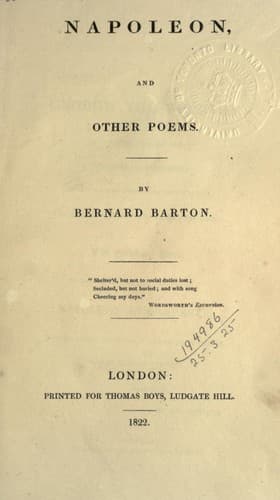 Napoleon, and other poems