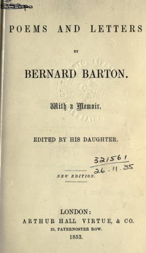 Poems and letters, with a memoir