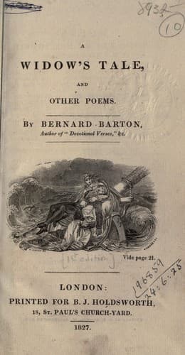 A widow's tale, and other poems