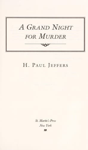A grand night for murder