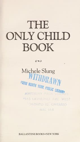 Only Child Book