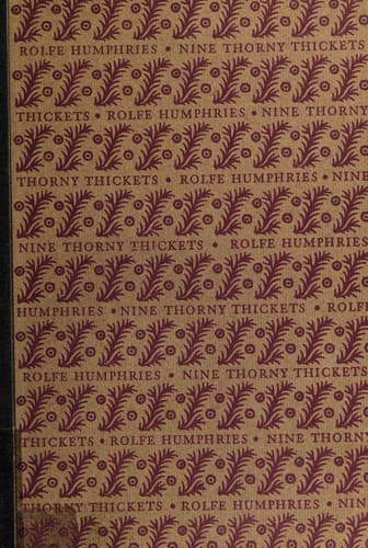 Nine thorny thickets