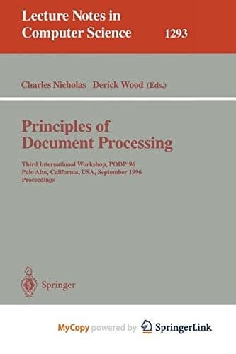 Principles of Document Processing