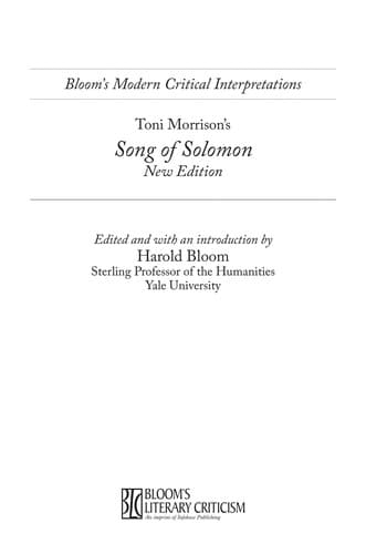 Toni Morrison's Song of Solomon
